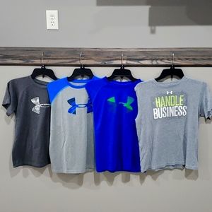4 Boys Under Armour Large Tees